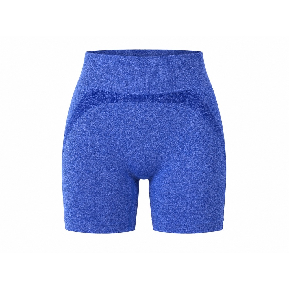 Unbranded Biker Shorts Women S Blue Scrunch Butt Seamless High Waist Athletic